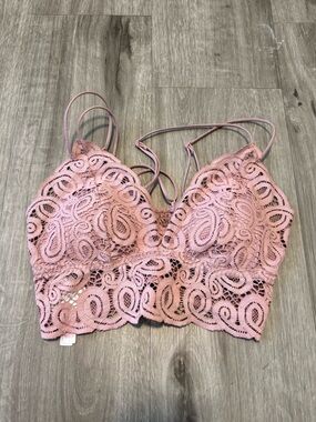 PINK VICTORIA SECRET | Pink Lace Bralette with Strappy Back💕